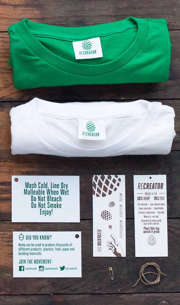 T-SHIRT IN CANAPA E COTONE BIOLOGICO TAGLIA S COLORE BIANCO